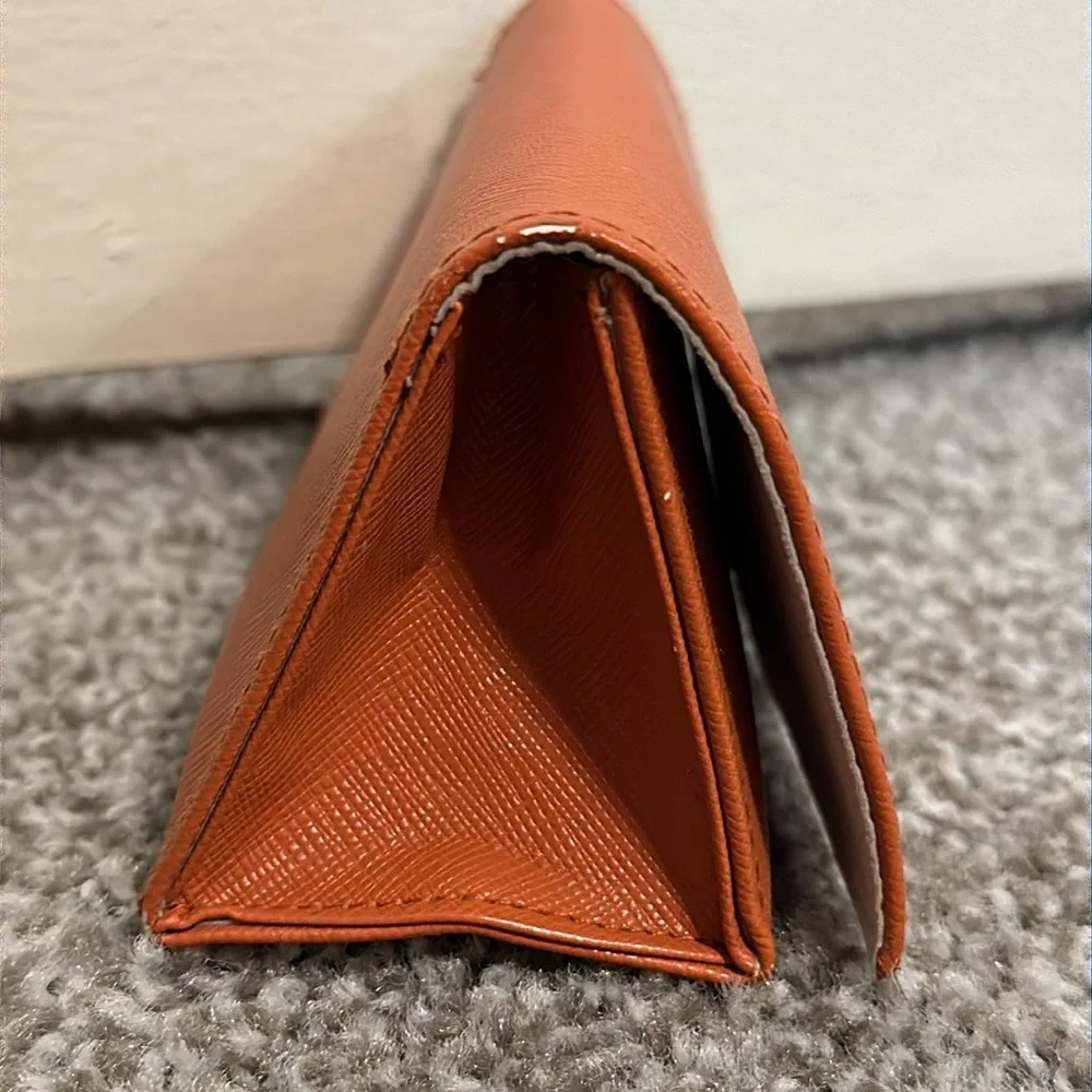 Tory Burch Saffiano Leather Fold Over Sunglasses Case